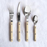 Sada příborů Bistrot Solid 4 ks, Ivory, Sabre Paris