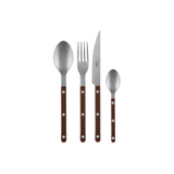 Sada příborů Bistrot Vintage Solid 4 ks, Chocolate, Sabre Paris