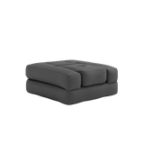 Futonové křeslo Cube, dark grey