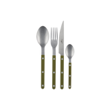 Sada příborů Bistrot Vintage Solid 24 ks, Green fern, Sabre Paris